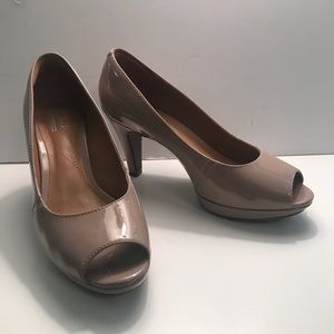 Clark’s, worn once, camel color